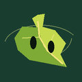 A leaf riding the breeze